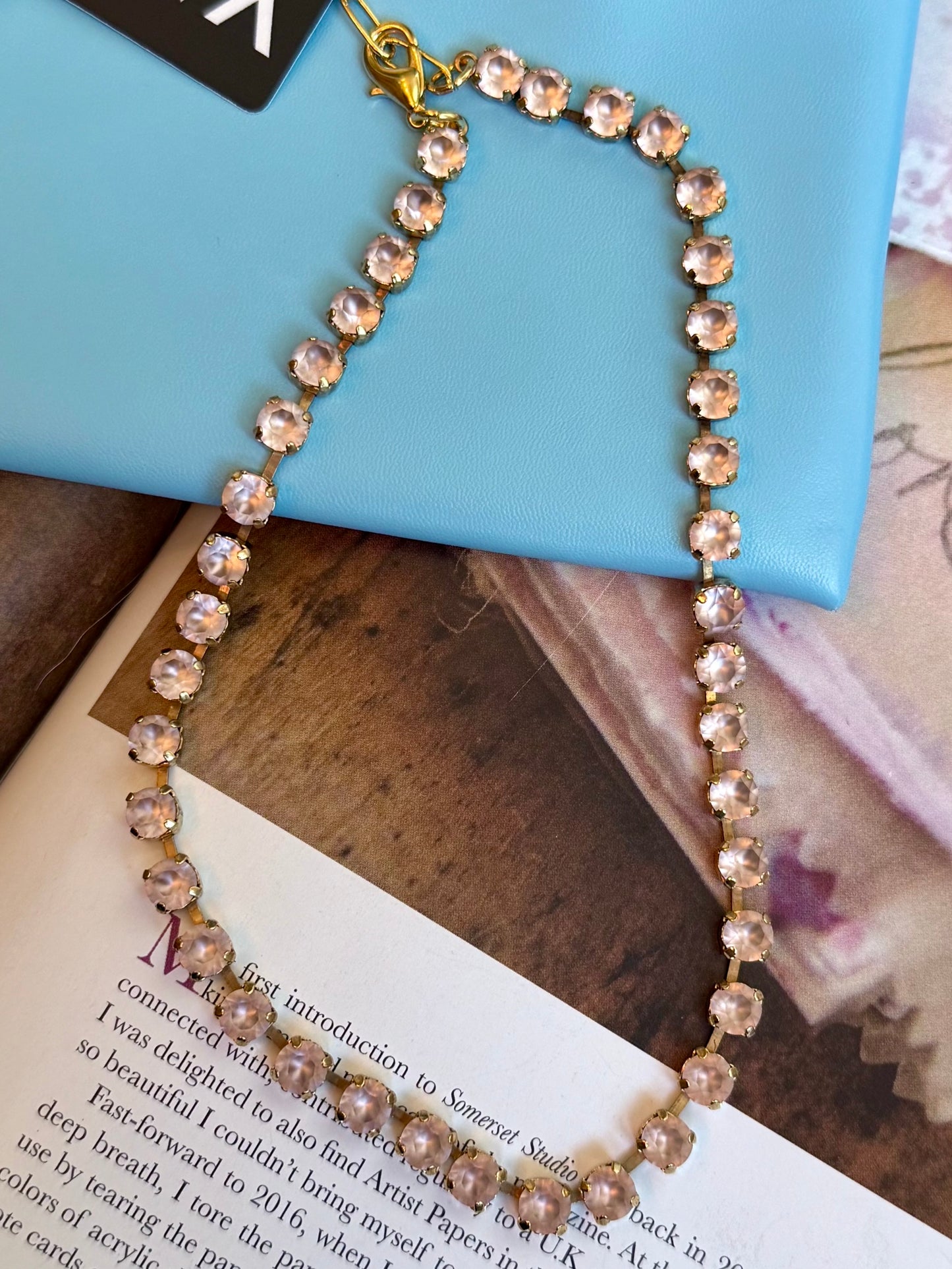 Vintage Rose Matte Sarina Necklace Tova