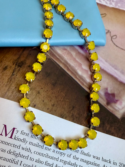 Sarina Necklace Yellow Opal Tova