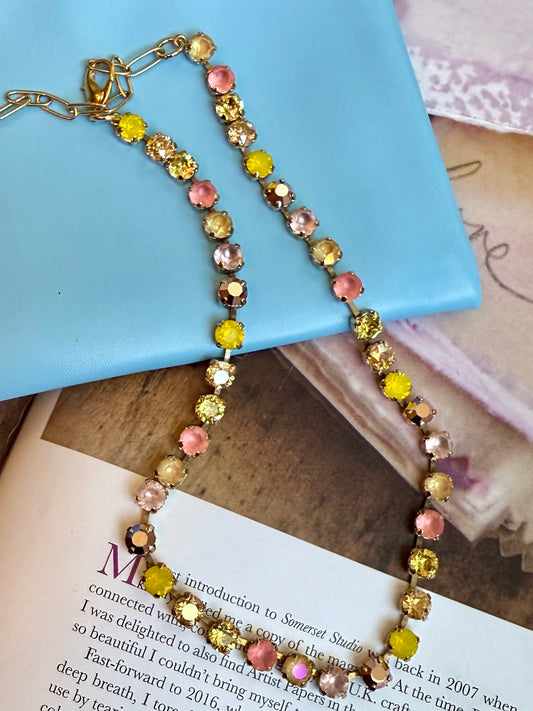 Sarina Necklace Yellow Mix Tova