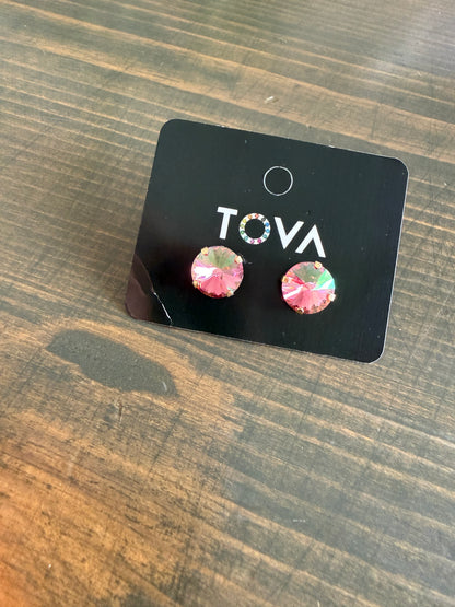 Tova Basic Stud Rose Glimmer