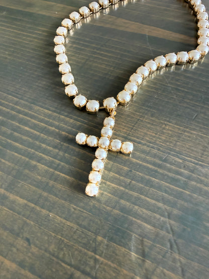 Tova Mini Donatella Necklace in Pearls