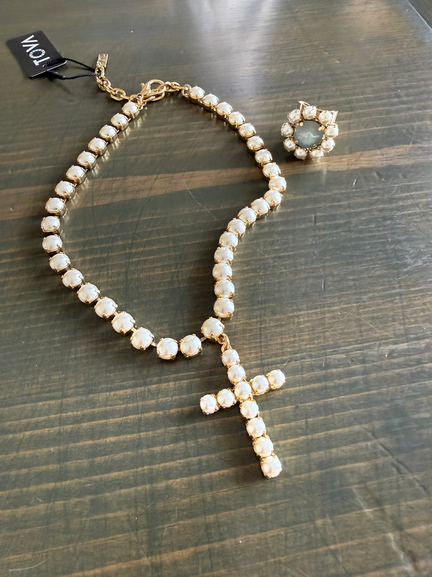 Tova Mini Donatella Necklace in Pearls