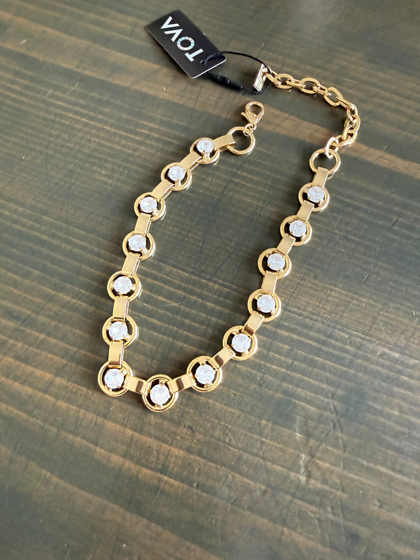 Tova Link Necklace Electric White