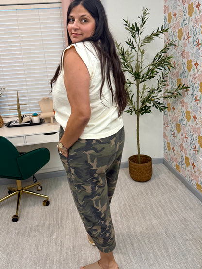 Camo Drawstring Pants