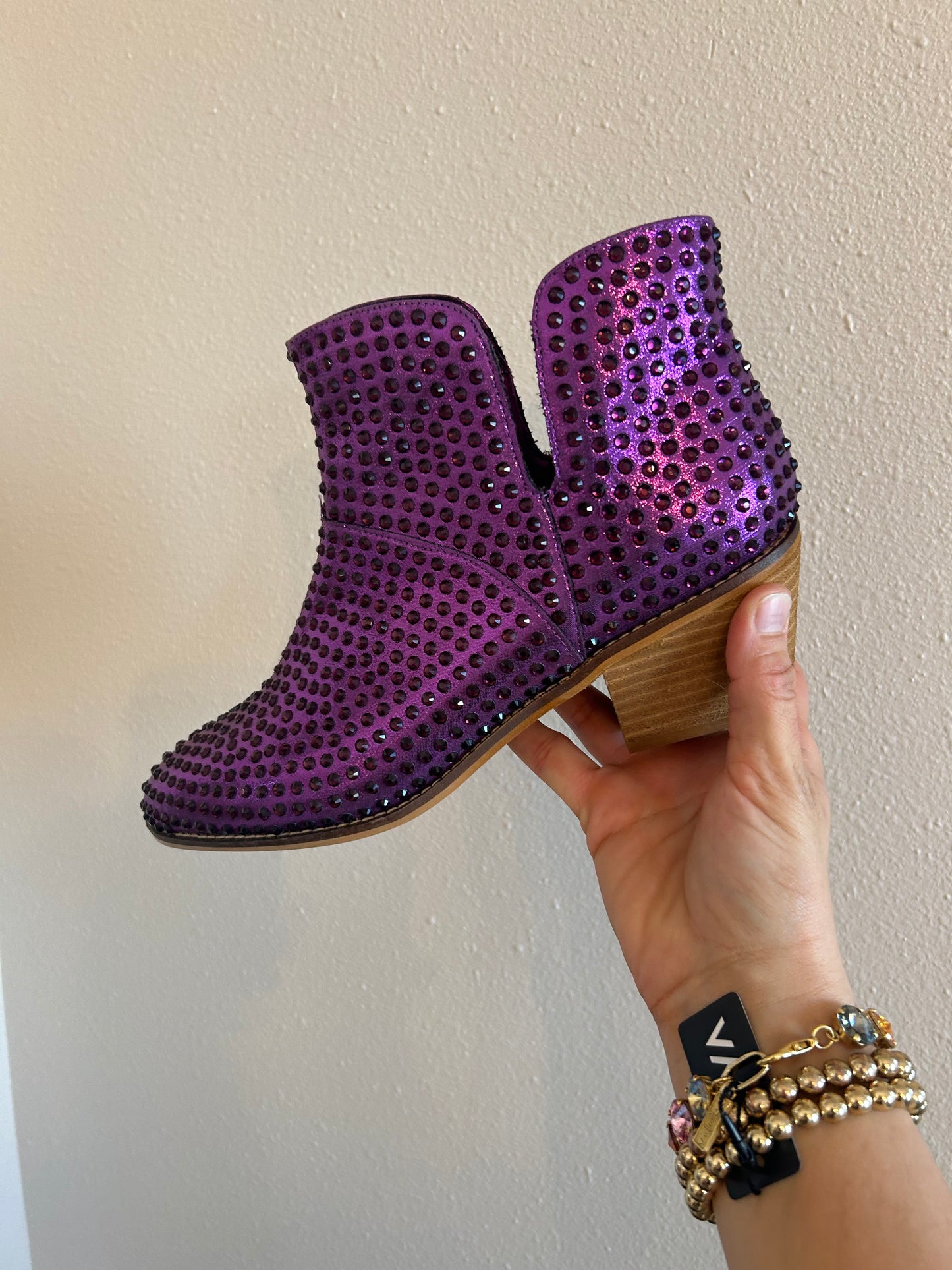 Gold Rhinestone Bootie