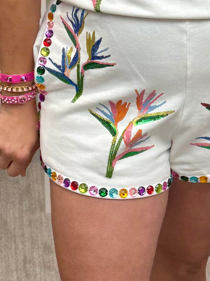 Queen of Sparkles X Denash Bird of Paradise Exclusive Shorts