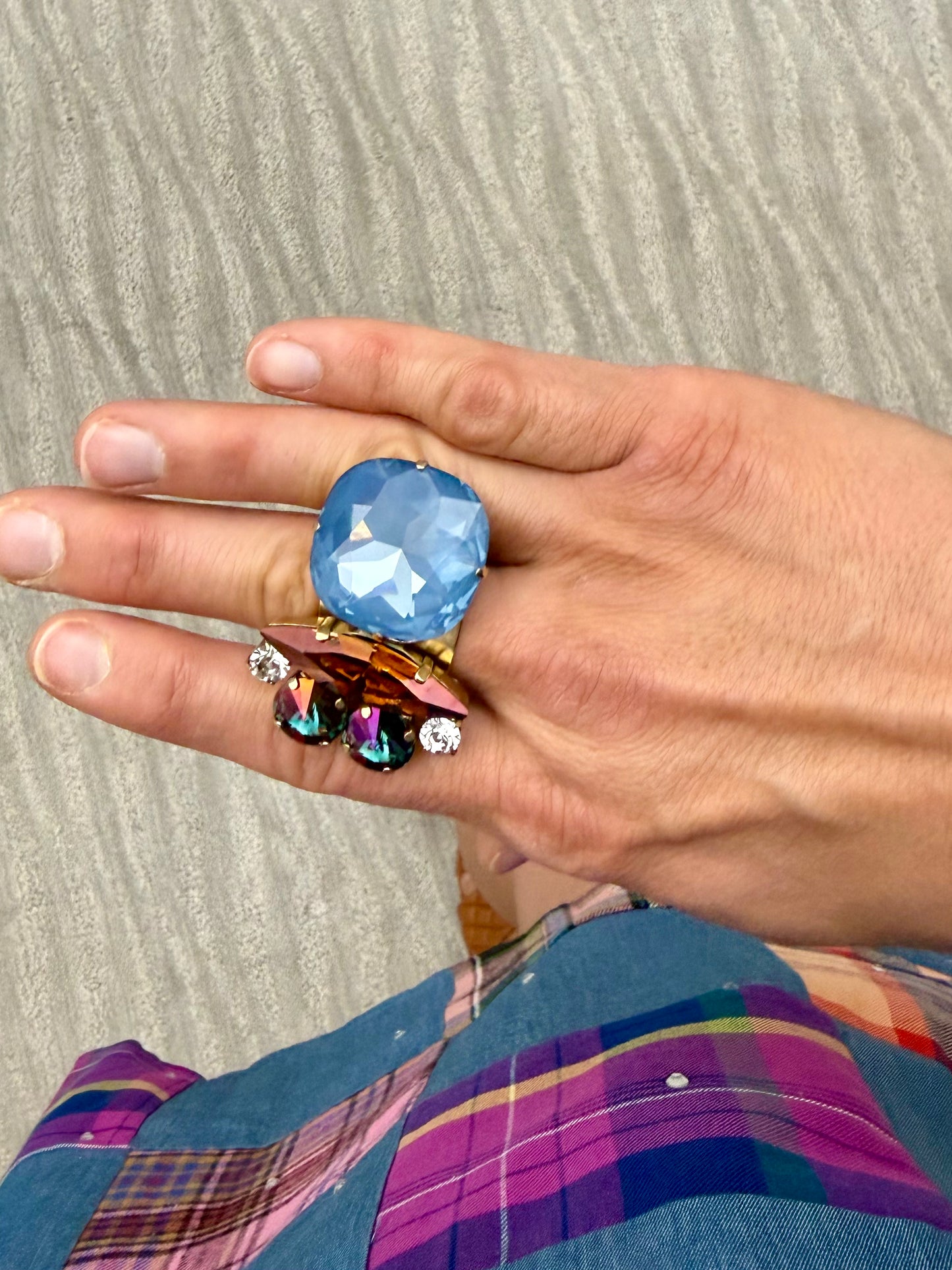 Tova Ava Ring Denim Ignite