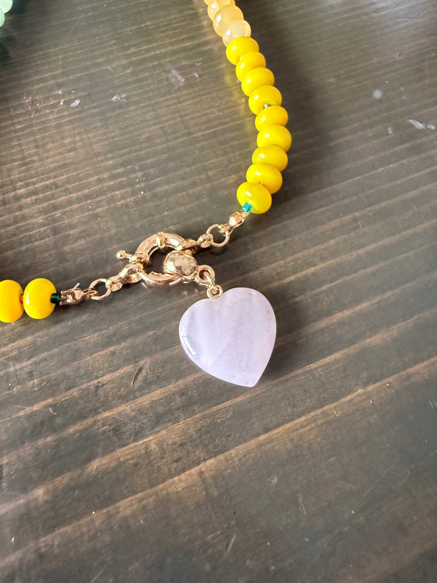 Sunshine Sorbet Heart Necklace