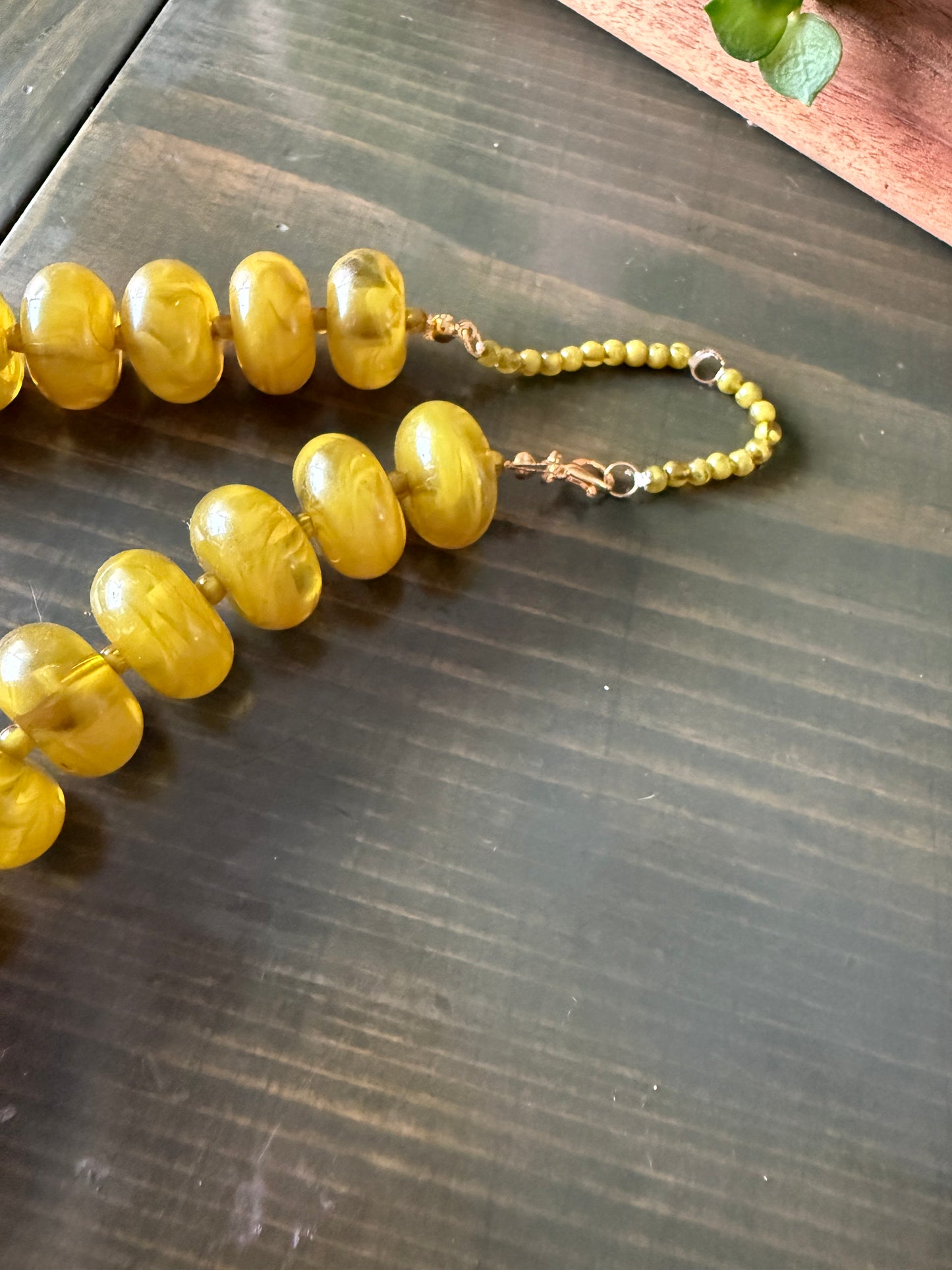 Golden Olive Candy Necklace