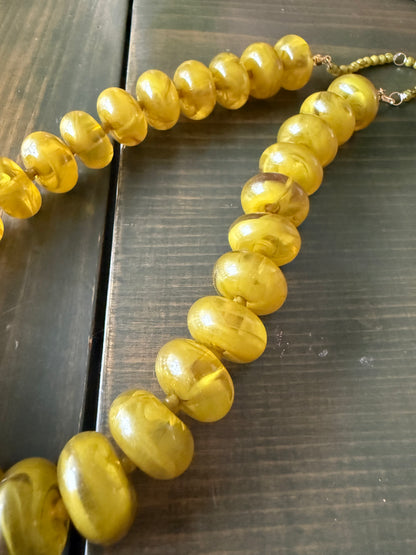 Golden Olive Candy Necklace