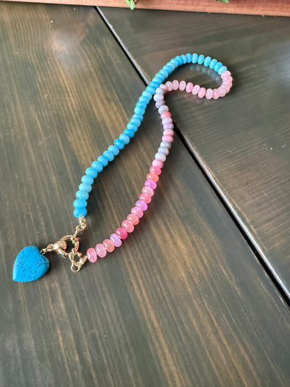 Coastal Breeze Heart Necklace