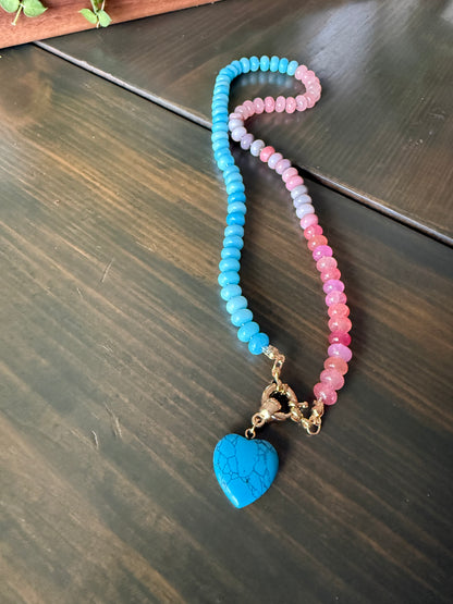 Coastal Breeze Heart Necklace