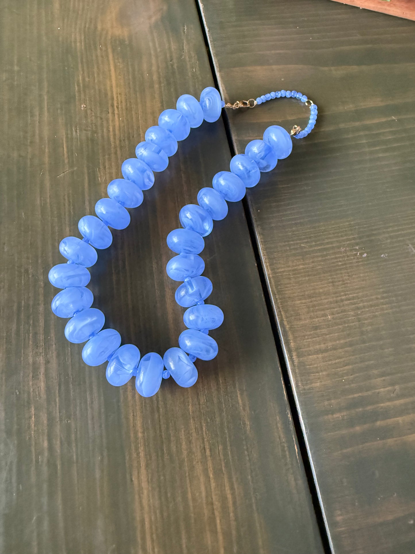 Periwinkle Glow Candy Necklace