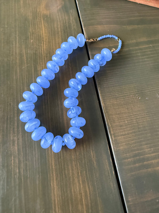 Periwinkle Glow Candy Necklace