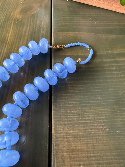 Periwinkle Glow Candy Necklace