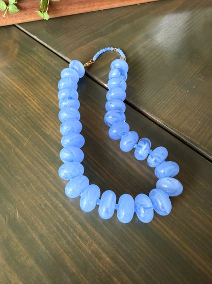 Periwinkle Glow Candy Necklace