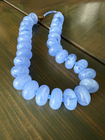 Periwinkle Glow Candy Necklace
