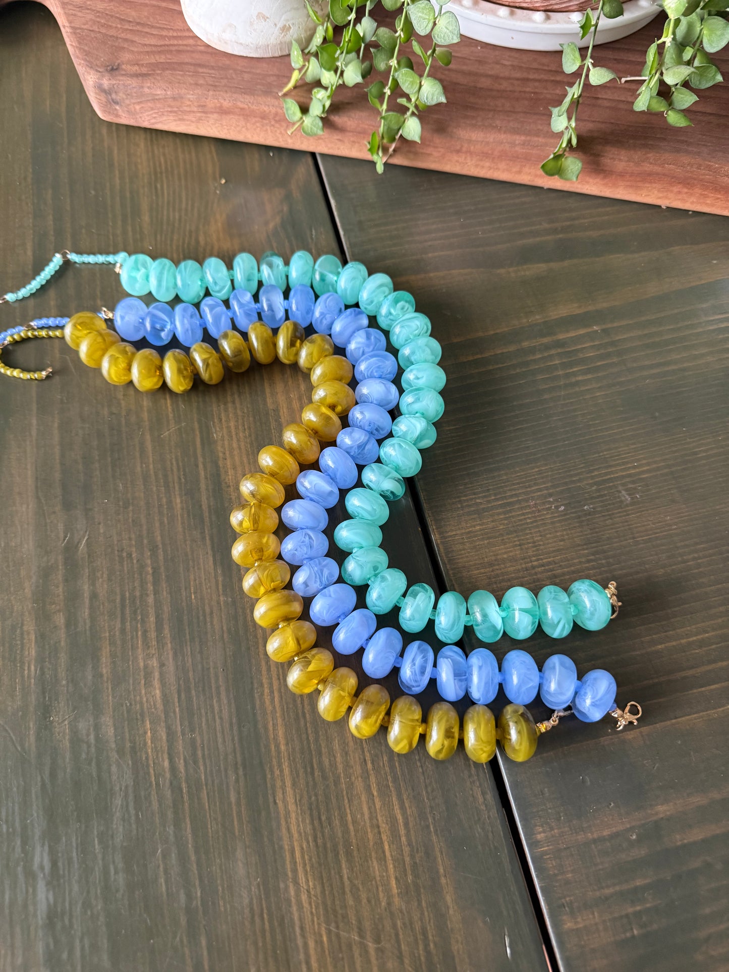 Golden Olive Candy Necklace