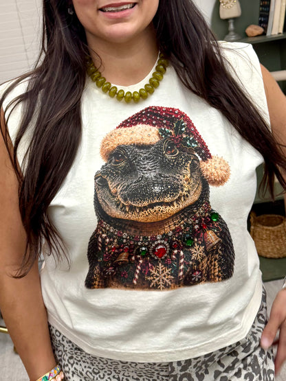 Jeweled Merry Gator Graphic Tank