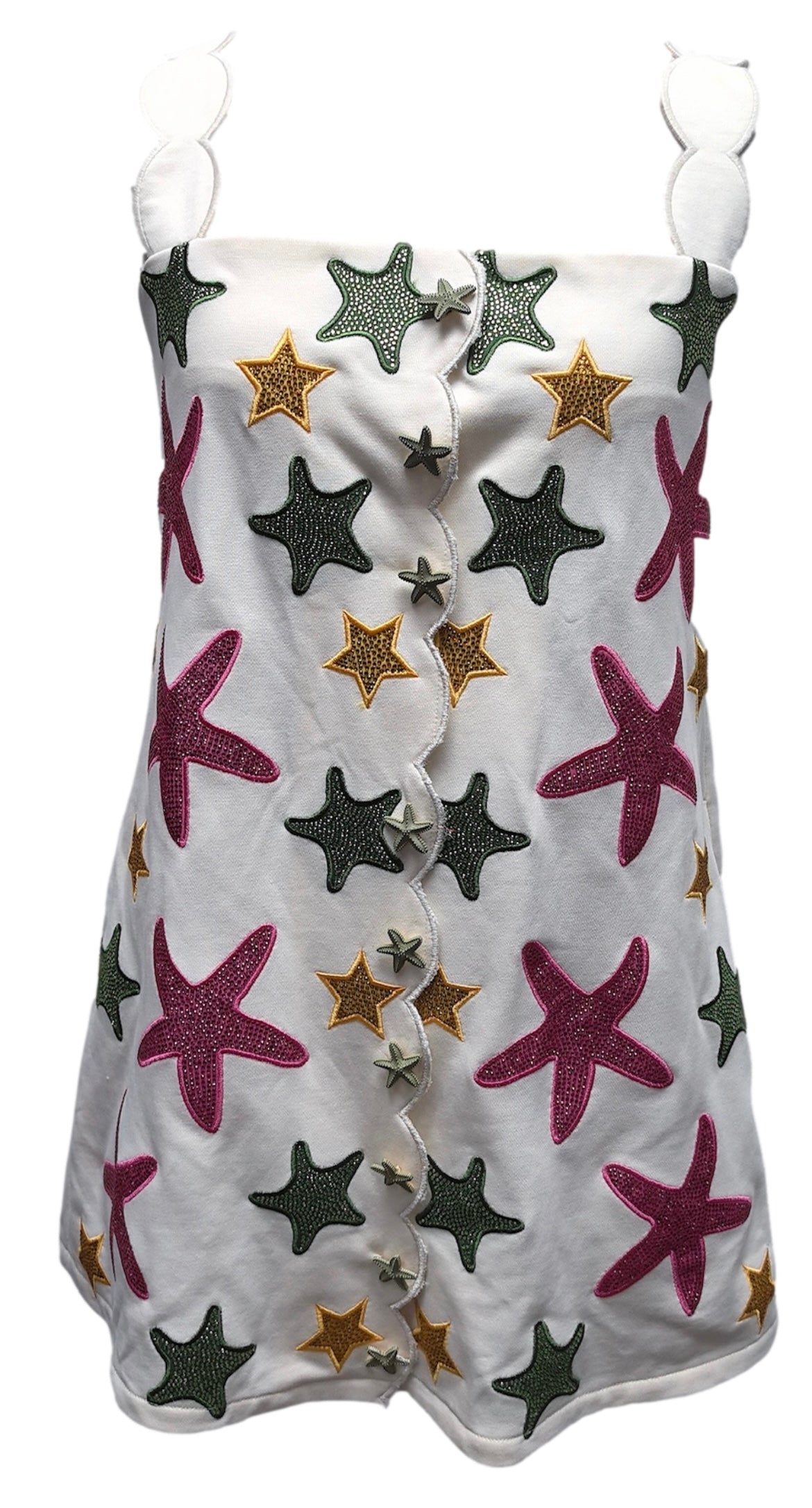 Queen of Sparkles Scallop Starfish Tank Dress