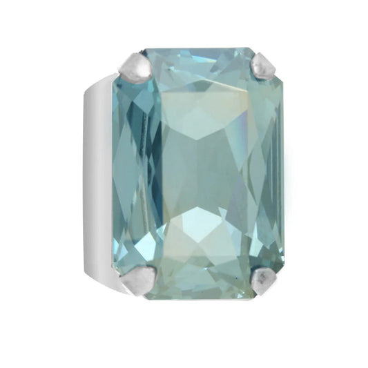 Tova Silver Mini Soleil Ring in Aqua Champagne