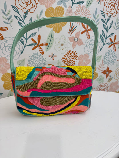 Colorwave Beaded Handbag