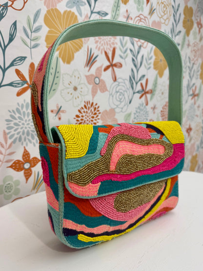 Colorwave Beaded Handbag