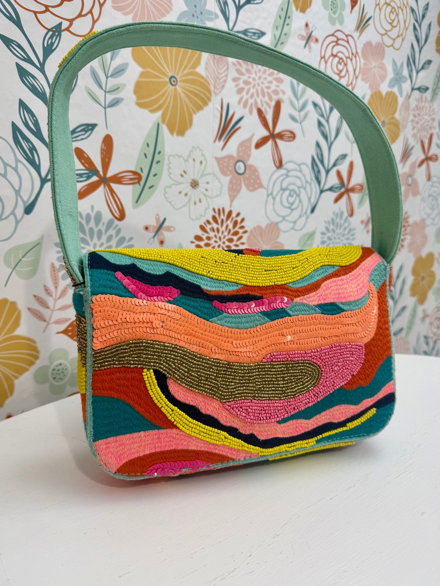 Colorwave Beaded Handbag