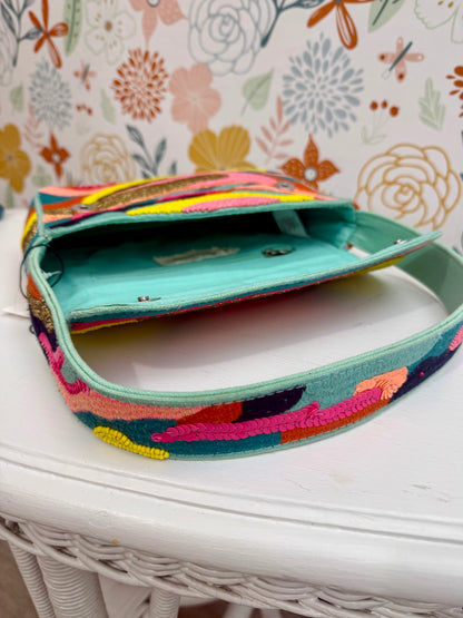 Colorwave Beaded Handbag