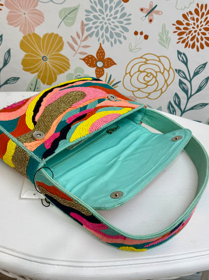 Colorwave Beaded Handbag