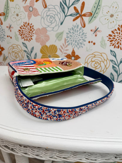 Mediterranean Escape Beaded Handbag