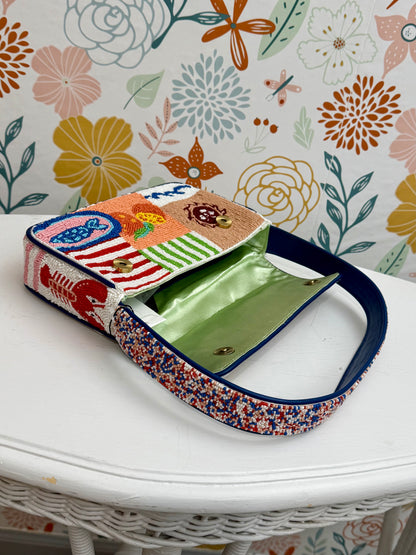Mediterranean Escape Beaded Handbag
