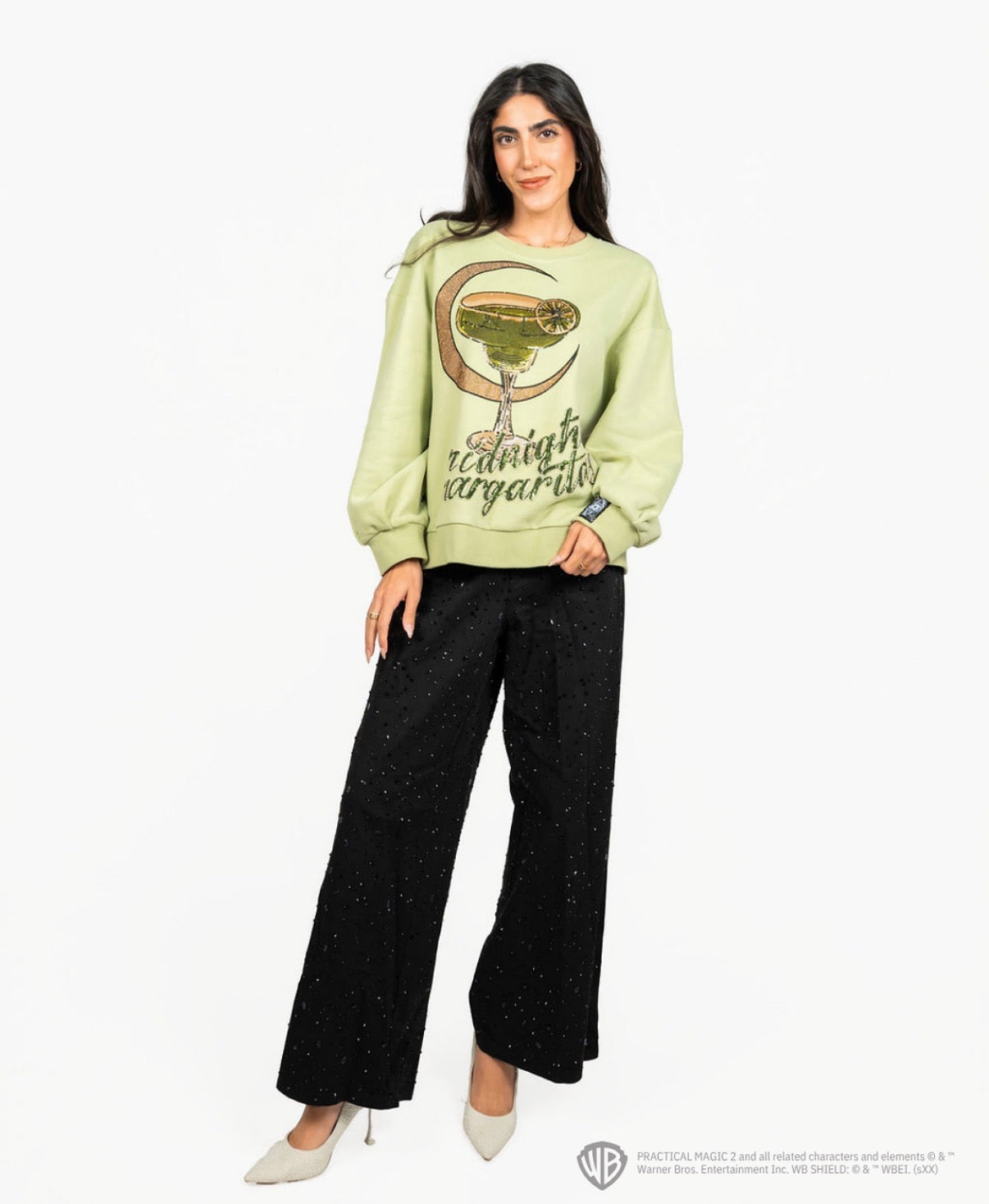 Queen of Sparkles Licensed Green Midnight Margarita Sweatshirt