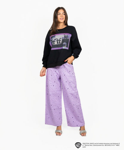 Queen of Sparkles Licensed Black Practical Magic Witches Framed Sweatshirt
