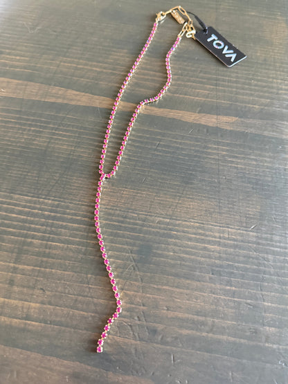 Tova Kassandra Necklace in Fuschia