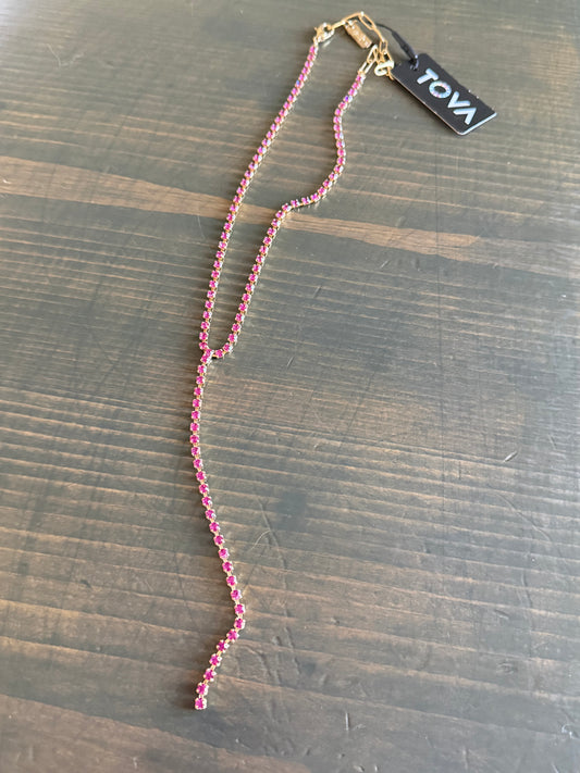 Tova Kassandra Necklace in Fuschia