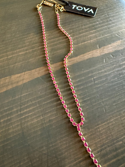 Tova Kassandra Necklace in Fuschia