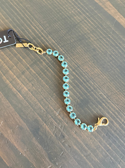 Tova Izzy Bracelet Light Turquoise Unfoiled