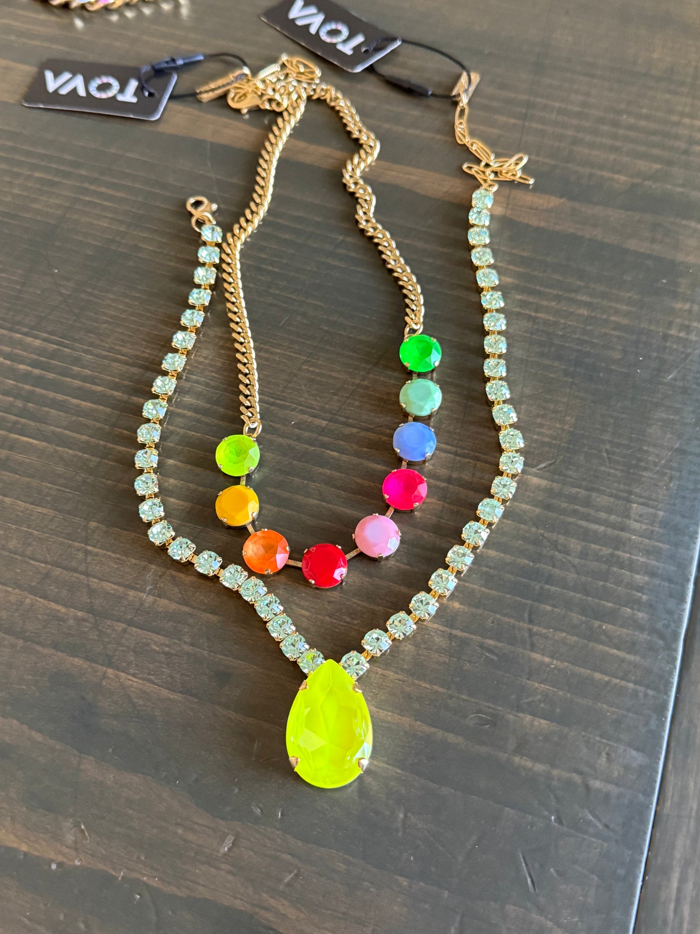 Tova Melinda Necklace Electric Yellow