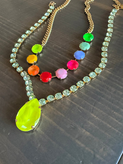 Tova Melinda Necklace Electric Yellow