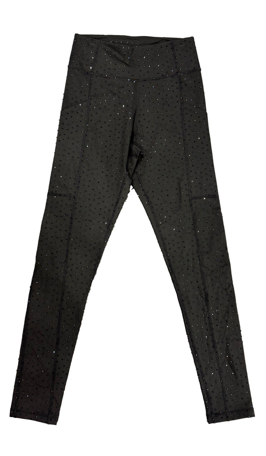 Queen of Sparkles Black Rhinestone Leggings