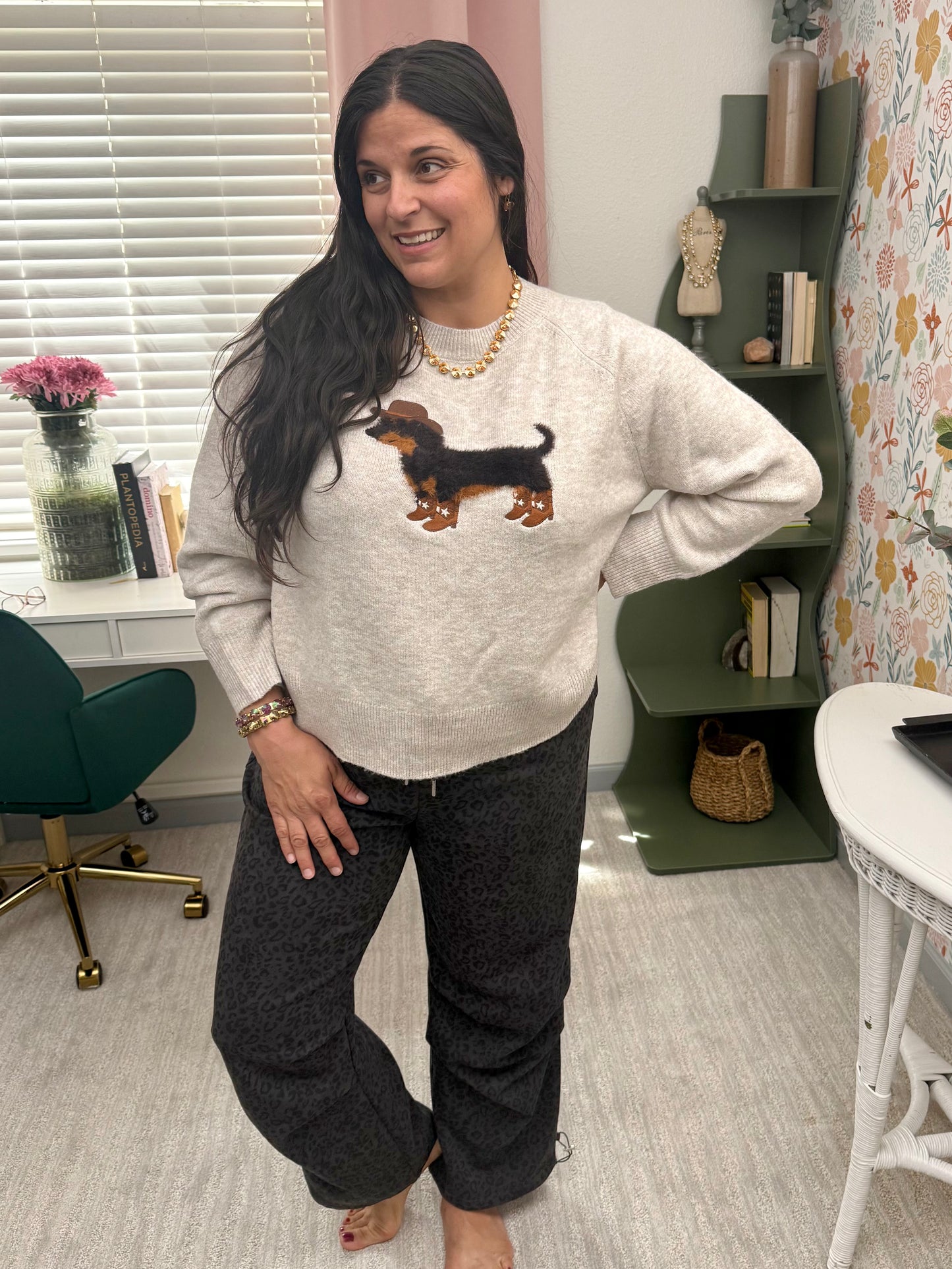 Little Cowboy Doxie Sweater