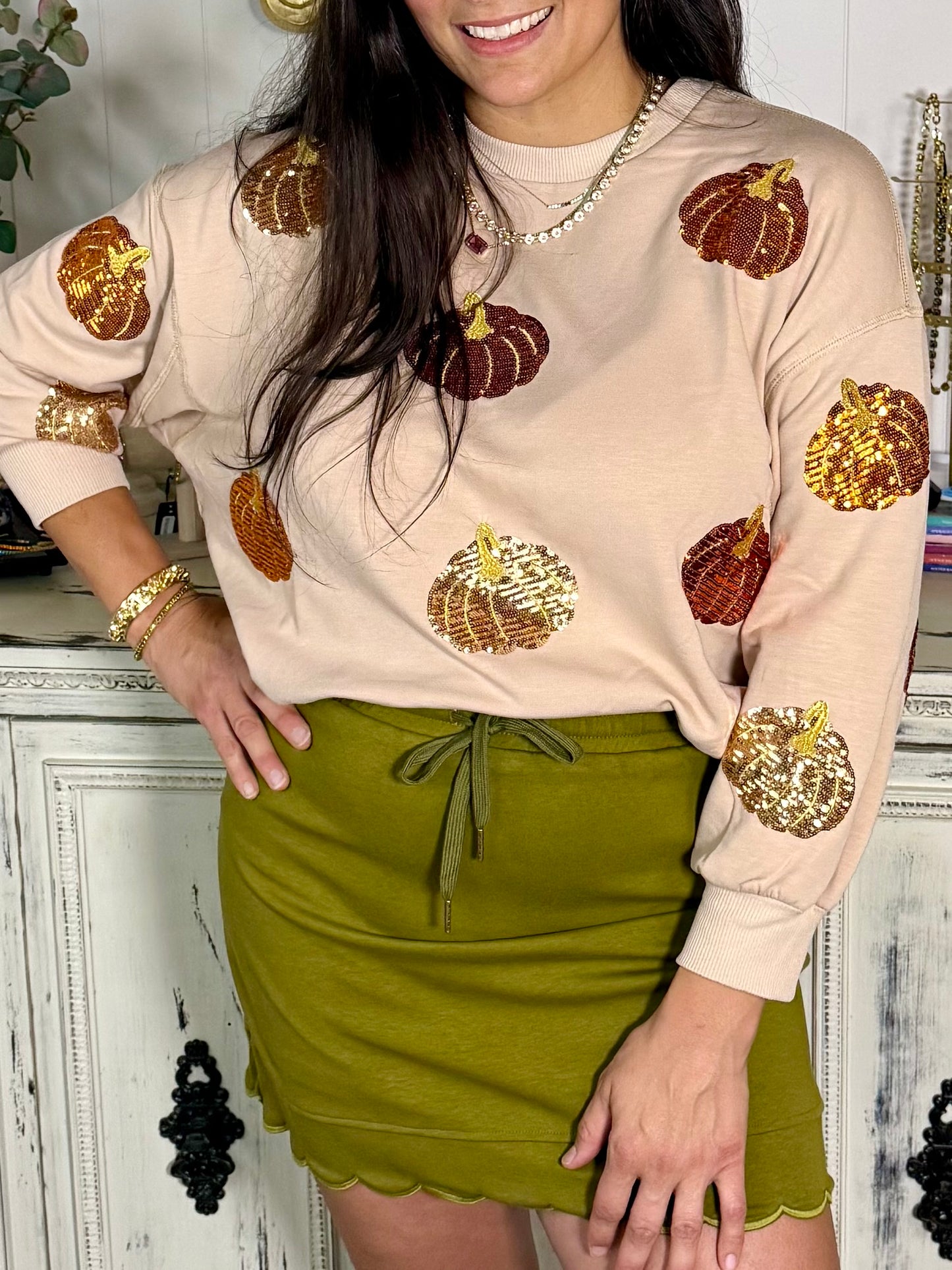 Millie Pumpkin Sweatshirt
