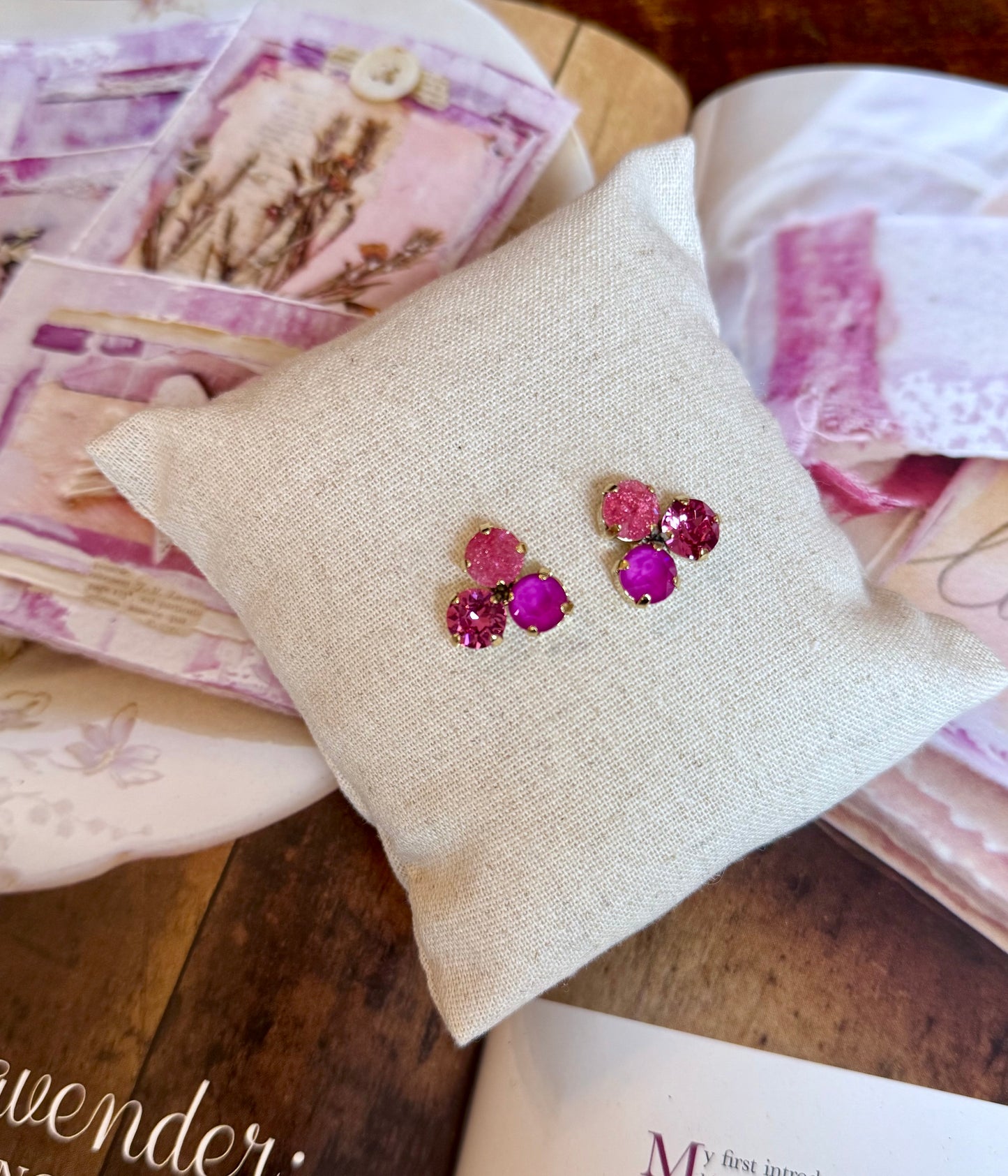 Pink Ice Ines Earrings Tova