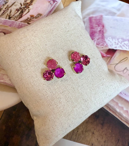 Pink Ice Ines Earrings Tova