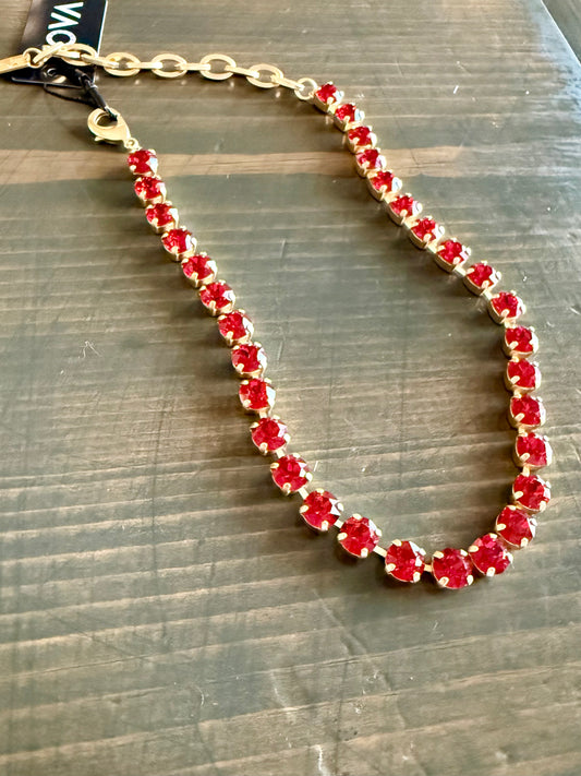 Tova Oakland Necklace Scarlet Red