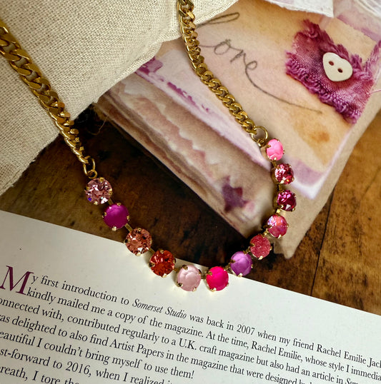 Pink Mix Mini Oakland Necklace Tova