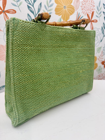 Good Vibes Only Embroidered Handbag