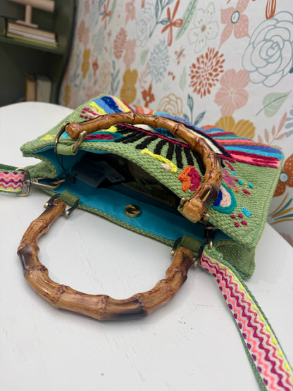 Good Vibes Only Embroidered Handbag