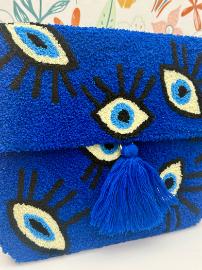 Eyes on You Blue Crossbody